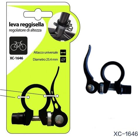 TRADE SHOP - Leva Reggisella Con Regolatore Di Altezza Attacco Universale Bici 25,4mm Xc-1646 -