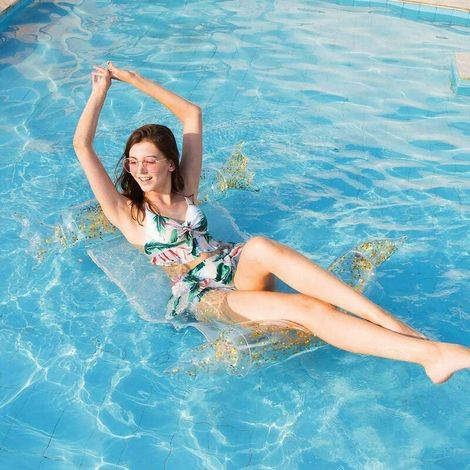 VURAHOME - Hamac de Piscine Adultes Flottant Lit Flottantes Hamac Gonflable Hama Eau Gonflable Bonbons Bouée Piscine Flotteur Hamac De Natation , Hamac De Piscine D'été Pour Des Adultes Et Des Enfants (1/5)
