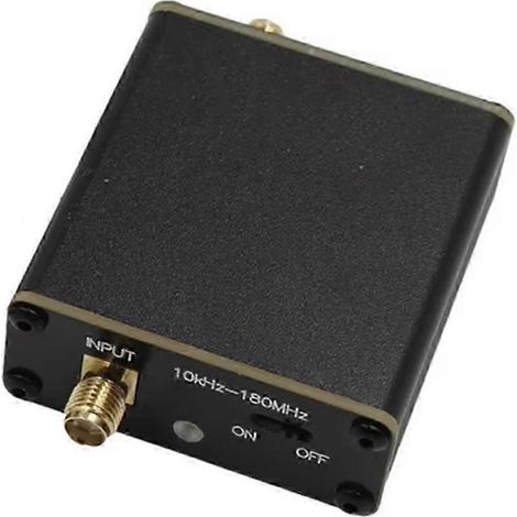 Antenne mini boucle améliorée avec amplificateur haute impédance pour la radiocommunication en extérieur. couvrant la bande passante de 10 kHz à 180 MHz avec convertisseur basse impédance (1/5)