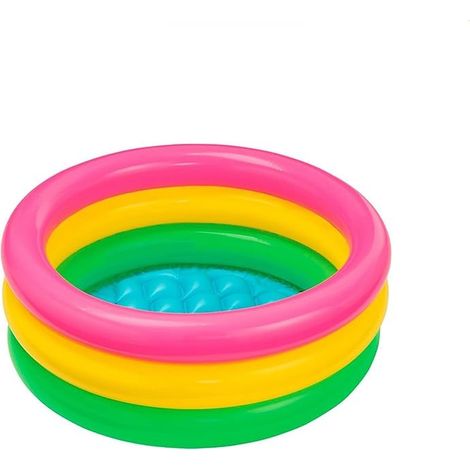 Piscina gonfiabile per bambini Intex - Piscina in PVC a 3 anelli gonfiabili - Misura 61x22 Cm (1/4)