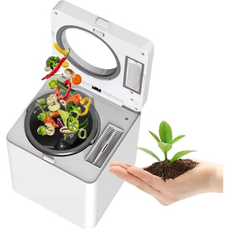 Composteur de cuisine, capacité de 2,5 L, lumière UVC intégrée, HQD-260Plus (2.5L), UE (1/2)
