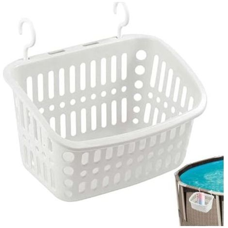 Schwimmbad-Aufbewahrungskorb, tragbares Poolzubehör, erweiterbarer Pool-Korbhalter für Wäsche, Badezimmer, Küche, Garten (1/5)