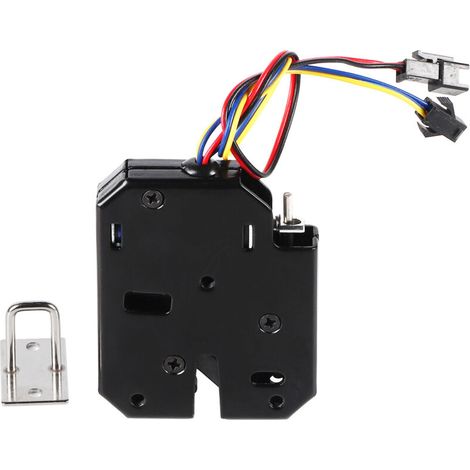 Verrouillage électromagnétique 12V DC pour tiroir avec interrupteur de détection et loquet de commande électrique