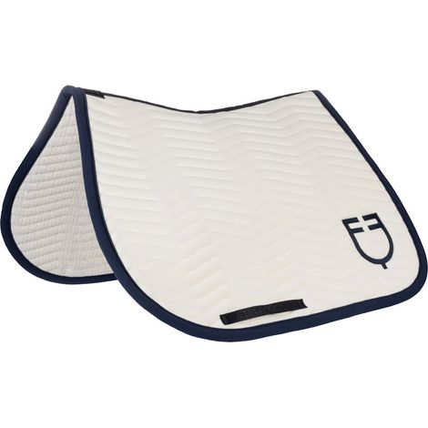 pony, Blu/marron (18-1415): Sottosella wave quilting da salto in tessuto tecnico con trapunta a onde (1/5)
