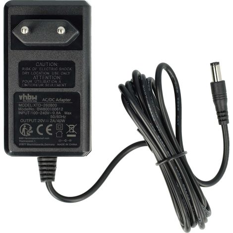 vhbw Netzteil kompatibel mit MSI Wind U110, U100, U120, U135, U160, U90, U115, U90X Notebook - 125 cm, 40 W (1/5)