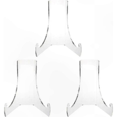 Transparenter Präsentationsständer für Schalen und Teegebäck, 3er-Set, stabile Konstruktion und hohe Belastbarkeit, ideal für Schaufenster oder Ausstellungen. (1/5)