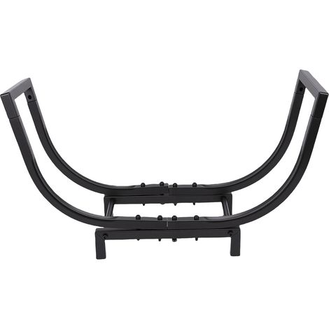 Rangement à Bûches - Fer Robuste - Grande Capacité - Design Élégant et Compact pour Intérieur Extérieur Anti-Rouille (1/4)