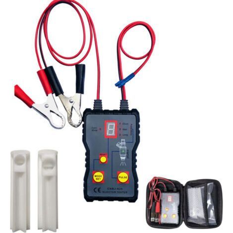 Testeur d'injecteur de carburant et adaptateur pour le diagnostic et le nettoyage des injecteurs Kit d'outils de nettoyage DIY (testeur d'injecteur + adaptateur) (1/4)