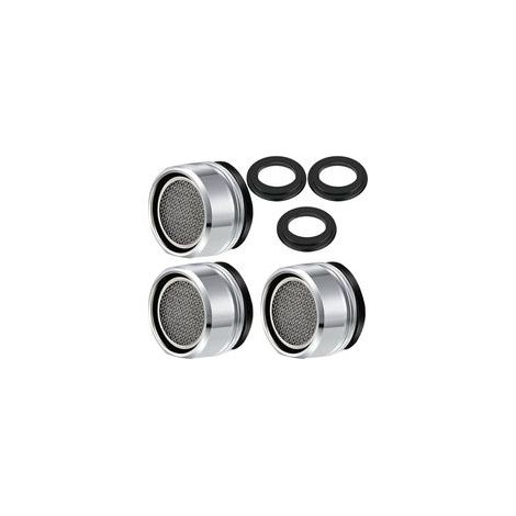 Set mit 3 M24 Wasserhahn-Luftsprudlern, Wassersparer mit Dichtung, Spritzschutz-Luftsprudler für Küche und Bad (1/4)
