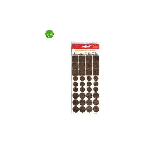 Feltrini adesivi assorititi marroni 108 pz. (1/3)
