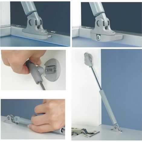 Compas pneumatique à ouverture fractionnée - Charge : 6 kg - Décor : Gris - ITALIANA FERRAMENTA (1/5)