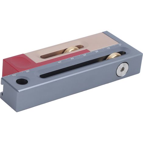 Outil de mesure pour le travail du bois, ajusteur de fente de scie, bloc de mesure mobile pour mortaises et tenons (1/5)