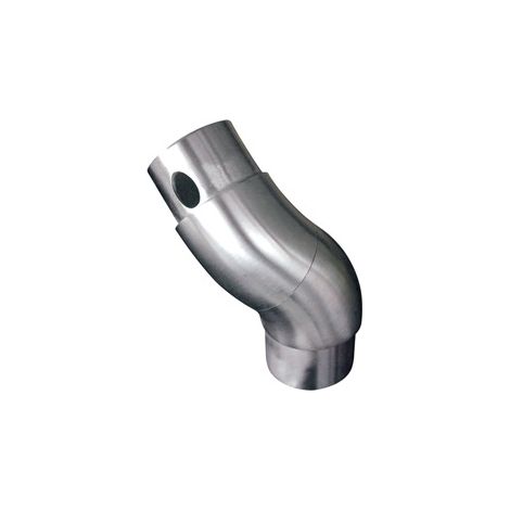 [QUALITE FRANCAISE] - Connecteur réglable effet arrondi pour tube Ø48,3mm - Longueur du manchon 25mm - Inox 304 - À coller