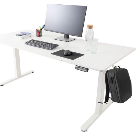 AREBOS höhenverstellbarer Schreibtisch elektrisch 160 x 80 cm mit Memory Funktion (1/5)