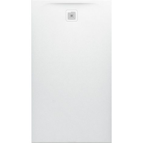 Receveur de douche LAUFEN PRO, rectangulaire, écoulement sur le petit côté 1600 x 900 x 42 mm blanc mat LAUFEN