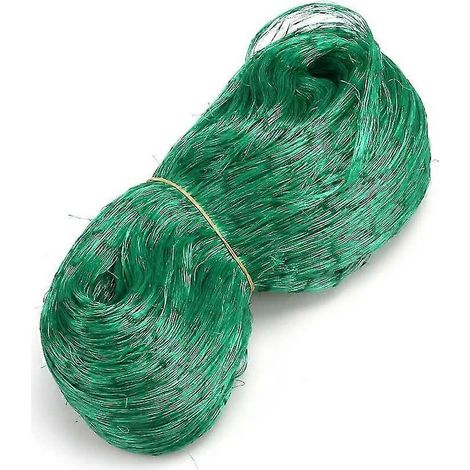 Filet de protection de jardin vert de haute qualité (2 m x 10 m) pour la protection des oiseaux, des plantes potagères et fruitières, et comme brise-vent pour les bassins et les plans d'eau. (1/4)
