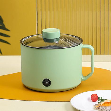 Mini Marmite électrique Multifonctionnel 1L - Cuiseur Rapide de Nouilles avec Maifanstone et Revêtement Anti-Adhérent pour Dormitories Étudiants et Usage Personnel (1/4)