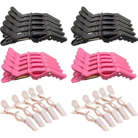 Pinzas para el cabello, diseño antideslizante, plástico resistente, surtido de 30 piezas (1/2)