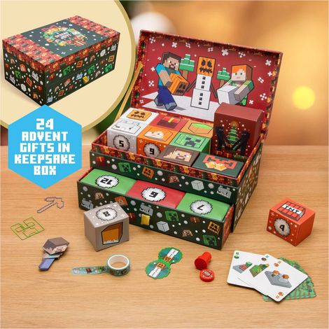 Calendario dell'Avvento di Minecraft con souvenir (1/4)