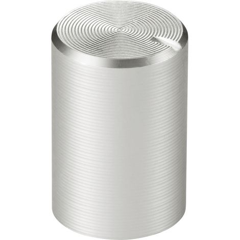 TRU COMPONENTS TC-11613900 Drehknopf mit Knopfmarkierung Silber (Ø x H) 10 mm x 15 mm Aluminium, Pl (1/4)