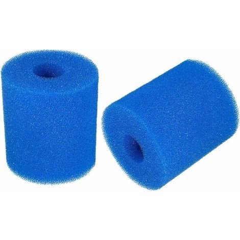 Filter Sponge - Reusable Washable Foam Cartridge For Swimming Pool Filter - Compatible With Intex Type H - 2 Pieces (1/4)