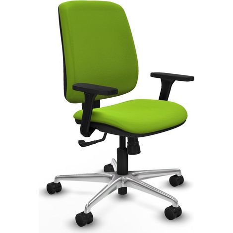 Silla de oficina piqueras y crespo Alares pistacho cuero sintético (1/2)