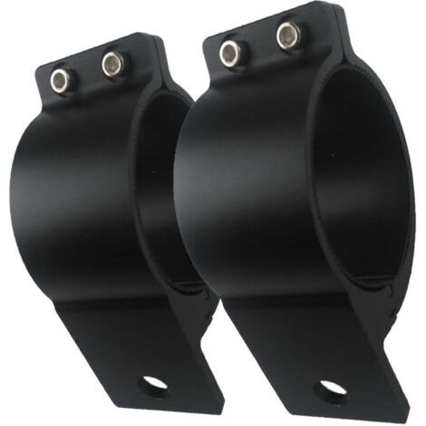 1 paire de colliers de serrage de tube de support de montage en aluminium de 3 pouces pour pare-buffle, galerie de toit, cage de sécurité (1/5)