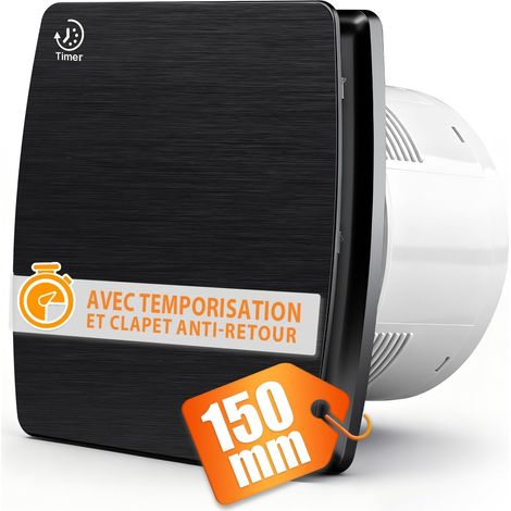 150mm Extracteur d'Air VMC Salle de Bain Silencieux avec Minuterie (1/5)
