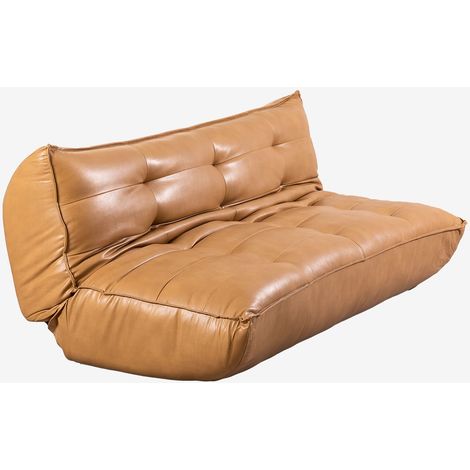 Sofá cama de 3 plazas en polipiel Mati SKLUM       Camel       (1/5)