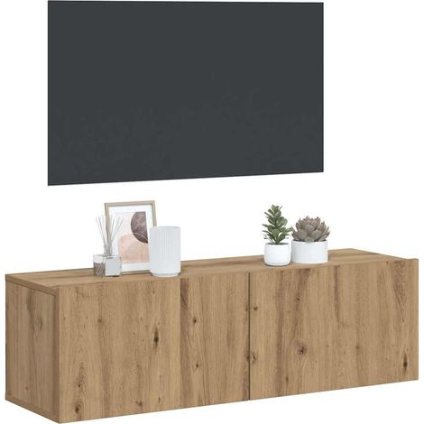 Maison Exclusive - TV-Wandschrank Artisan-Eiche 100x30x30 cm Holz (1/5)