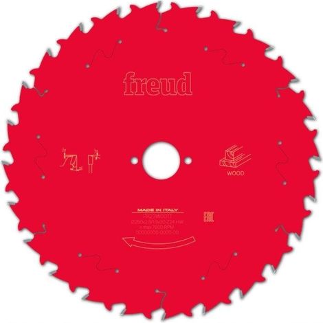 Freud FR23W001T - Hoja de sierra circular para madera, 250 x 30 mm x 24 T (1/3)