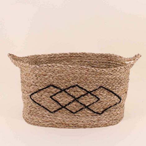 Panier rectangulaire en fibres naturelles 38x26cm (1/5)