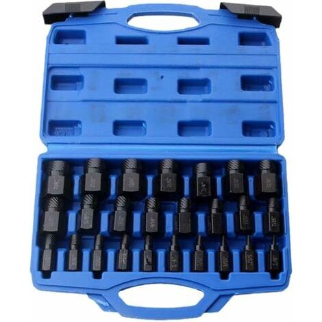 Kit de 5 douilles extractrices pour écrous et boulons endommagés, rouillés, arrondis ou abîmés (1/2") (1/4)