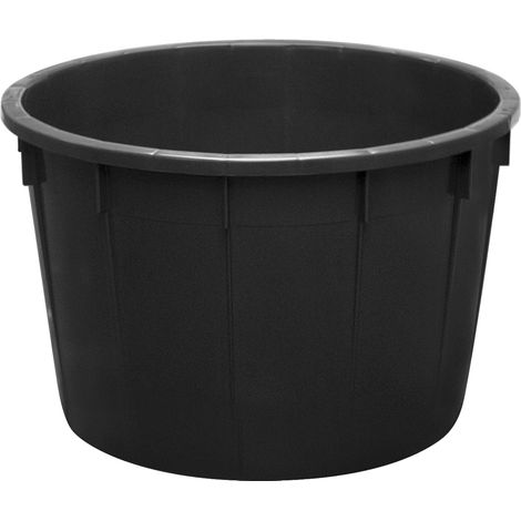 Mastello industriale tondo in plastica 225 litri - Nero - Mobil Plastic