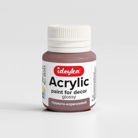 Vernice acrilica grigio-marrone, 20 ml