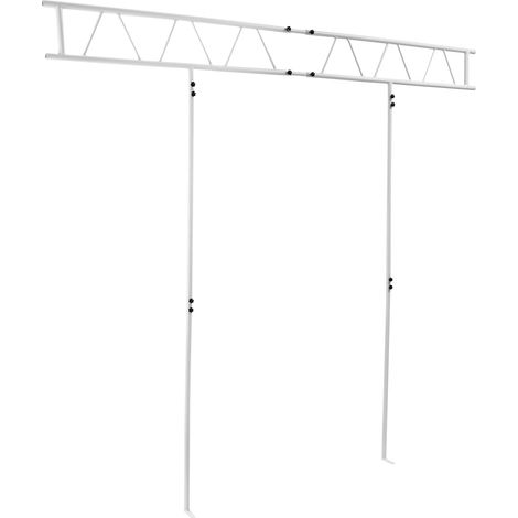 Support d'éclairage DJ – Configuration pour 4 projecteurs – Structure/support d'éclairage DJ (223,5 x 250 cm) – Sac de transport inclus (1/5)
