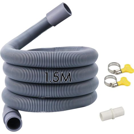 1.5 Meter Tuyau de Vidange Universel, Tuyau de vidange pour machine à laver,Vidange Universel pour Lave-linge et Lave-vaisselle (1.5M-NEW) (1/4)