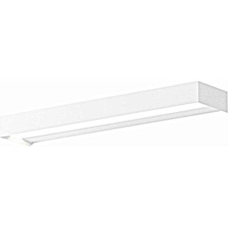 Applique murale moderne à double émission led gea luce gap552 b, aluminium