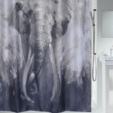 Rideau de douche Polyester ELEPHANT 180x200cm Spirella (1/4)