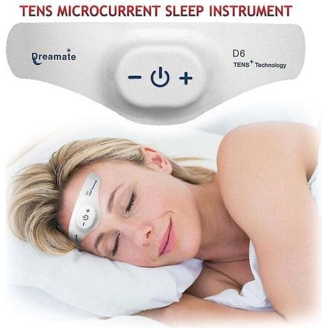 Appareil de massage électrique pour soulager les maux de tête et les migraines Appareil d'aide au sommeil à microcourant Instrument de sommeil pour l'insomnie Soulagement de la pression (1/3)