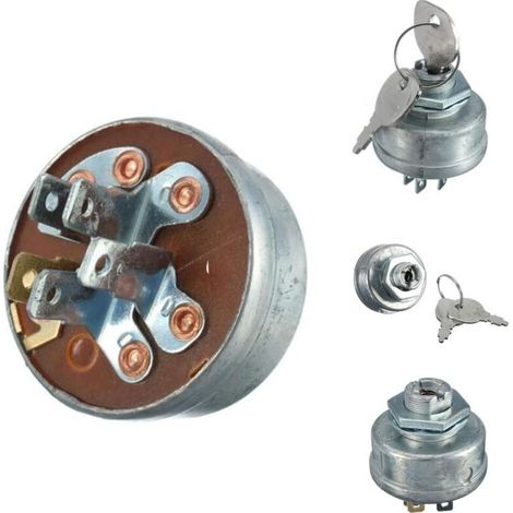 Commutateur De Démarrage D'allumage De Tondeuse De Tracteur De Pelouse, Interrupteur De Démarrage D'allumage D'outils à 5 Broches Avec Clé Pour Mtd 725 0267, Facile à Installer,-Ensoleillé
