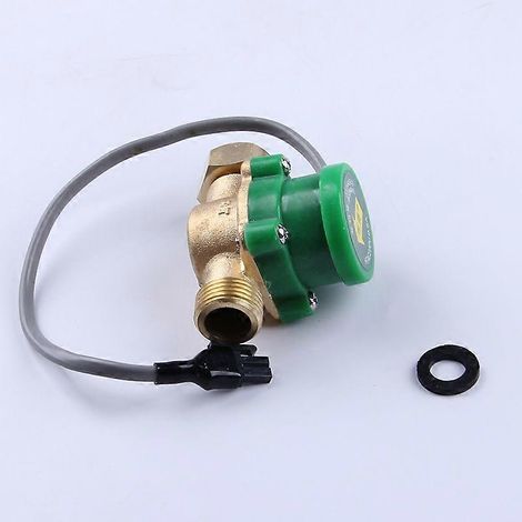 Pompe de circulation d'eau chaude et froide, surpresseur HT-120 G 1/2"-1/2", avec détecteur de débit, 1,5 A (1/4)