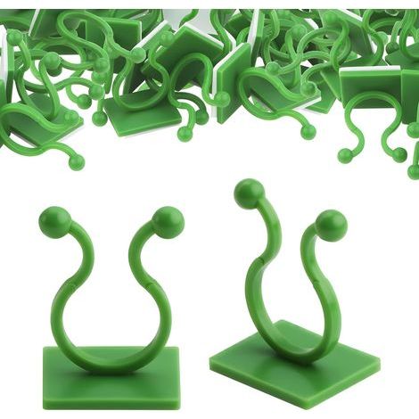 Lot de 60 clips muraux autocollants pour plantes vertes, plantes grimpantes, lierre (1/5)