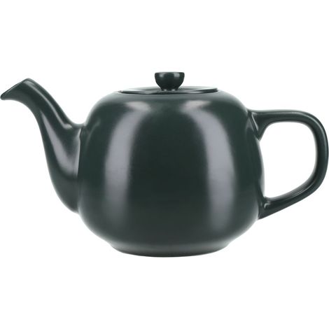 La Cafetière - Tetera clásica en color verde, tetera tradicional con mango cómodo y boquilla antigoteo con capacidad para 2 tazas, apta para bolsas de té, fácil de limpiar, 650 ml