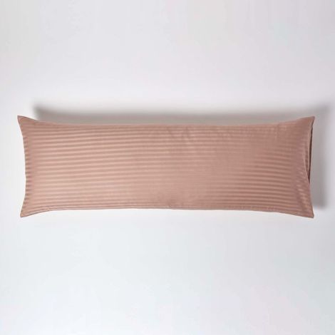 HOMESCAPES Taupe Beige Egyptian Cotton Ultrasoft Body Pillowcase 330 Thread Count - Taupe Beige