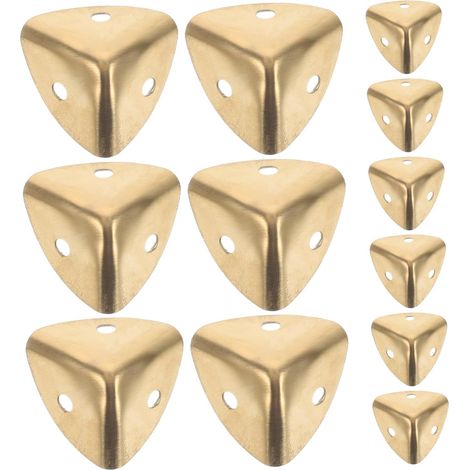 12 protège-coins décoratifs, inox, pour meubles et décoration (1/5)