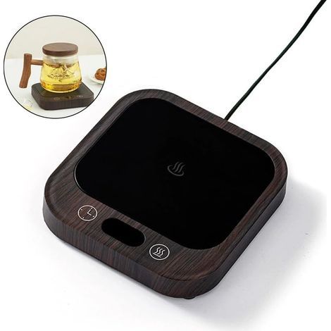 Intelligenter Tassenwärmer mit Temperaturregelung, beheiztem Untersetzer, Teewärmer, Milchwärmer mit 4 Heizstufen und Timerfunktion für Büro und Zuhause. (1/5)