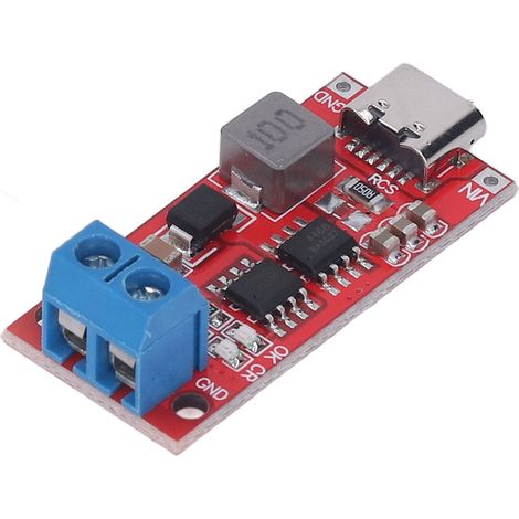 Module élévateur de tension pour batterie au lithium avec interface de type C, circuit imprimé, pour la protection DC 3-6 V 2 A (1/5)