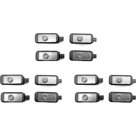 12 pezzi Luci di proiezione ad anello a 4 LED per porte A3 A4 A5 Q3 Q2 Q5 A6 A7 S3 S4 S5 S6 S7 8YG 947 415 8YG947415 8YG947416A (1/2)