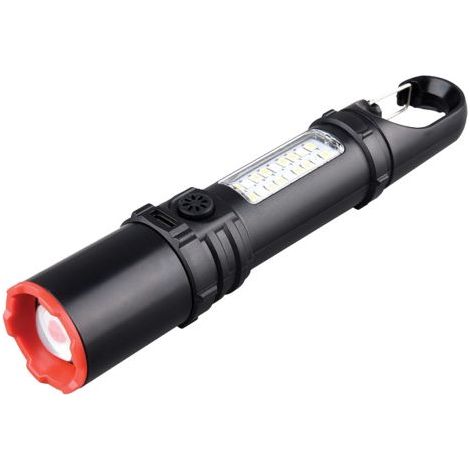 TORCIA LED RICARICABILE 'MAGNUM' 3 W - lm 250 - con laterna laterale